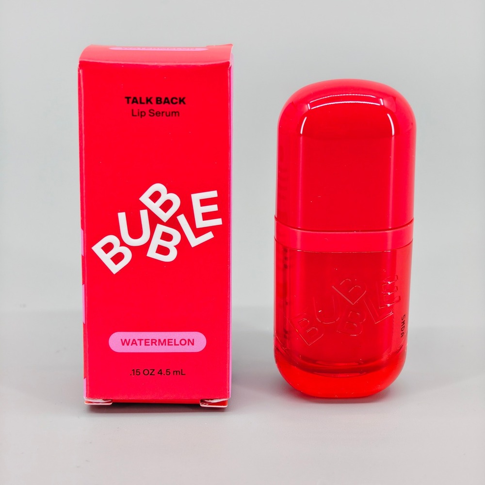 Bubble Skincare Talk Back Lip Serum Watermelon Glossy Pink Tint .15 oz 4.5 mL